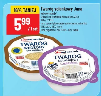 Twaróg solankowy Jana promocja w POLOmarket