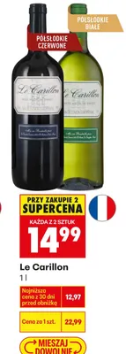 Wino le carillon promocja w Biedronka