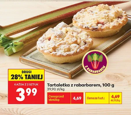 Tartaletka z rabarbarem promocja w Biedronka