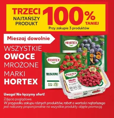 Owoce mrożone marki Hortex promocja w Kaufland