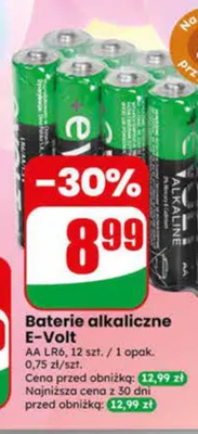 Baterie alkaliczne E-Volt AA LR6 promocja w Dino