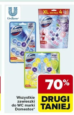 Zawieszki do WC Domestos promocja w Carrefour