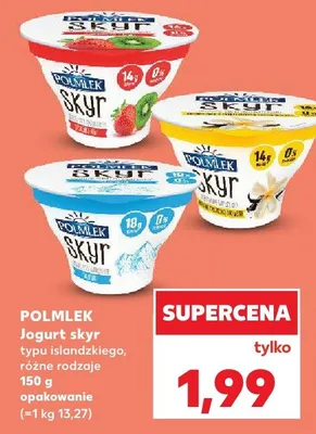 Jogurt skyr typu islandzkiego POLMLEK promocja w Kaufland