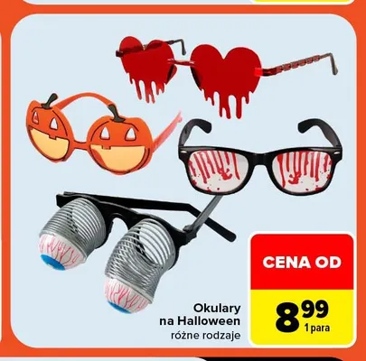 Okulary na Halloween promocja w Carrefour