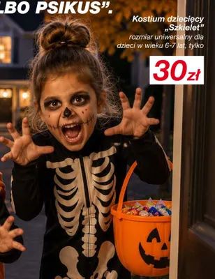 Kostium dziecięcy Szkielet promocja w KiK