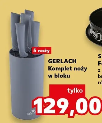 Komplet noży w bloku Gerlach 5 noży promocja w Kaufland