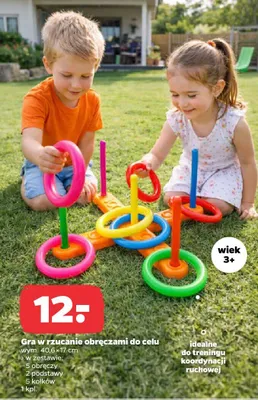 Gra w rzucanie obręczami do celu promocja w Netto