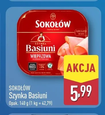 Szynka Basiuni Sokołów promocja w Aldi