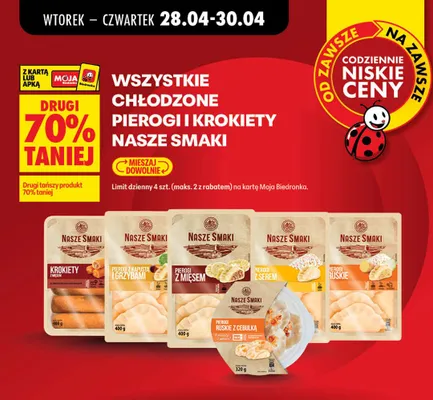 Pierogi z serem Nasze Smaki promocja w Biedronka