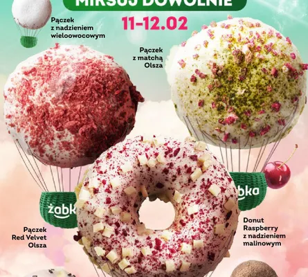Donut Raspberry z nadzieniem malinowym promocja w Żabka