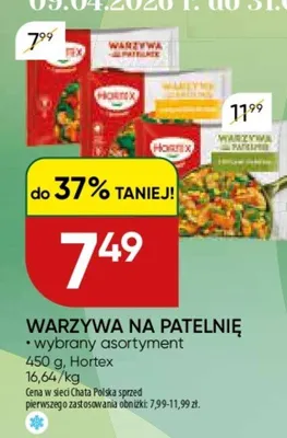 Warzywa na patelnię wybrany asortyment promocja w Chata Polska