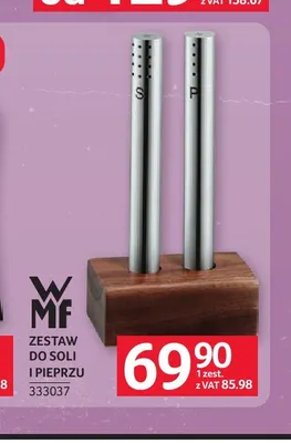 Zestaw do soli i pieprzu Wmf promocja w Selgros