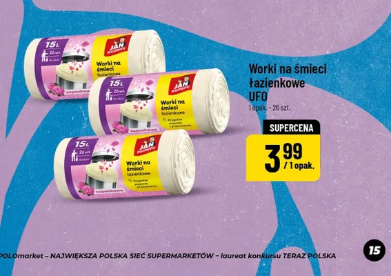 Worki na śmieci łazienkowe promocja w POLOmarket