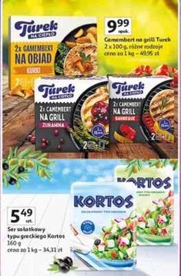 Ser sałatkowy typu greckiego Kortos promocja w Auchan