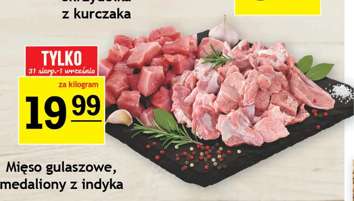 Mięso gulaszowe z indyka promocja w Gram Market