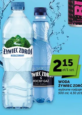 Woda Żywiec Zdrój mocny gaz promocja w Groszek
