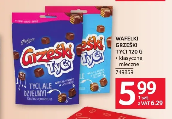 Wafelki Grześki Tyci promocja w Selgros