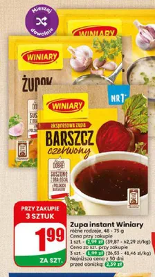 Zupa instant Żurek Winiary promocja w Dino