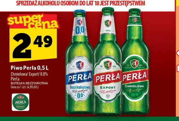 Piwo bezalkoholowe Perła promocja w TOPAZ