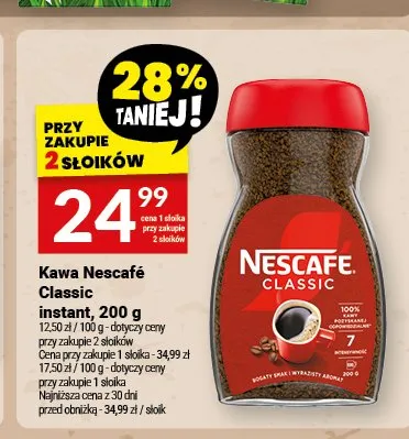 Kawa rozpuszczalna Nescafe Classic promocja w Twój Market