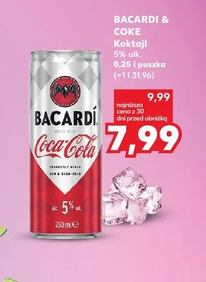 Koktajl Bacardi & Coke 5% alk. promocja w Kaufland
