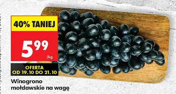 Winogrona mołdawskie promocja w Biedronka