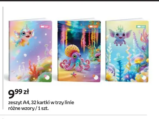 Zeszyt A4 Interdruk 32 kartki w trzy linie promocja w Empik