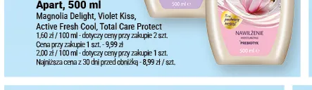 Żel pod prysznic Apart Active Fresh Cool promocja w Twój Market