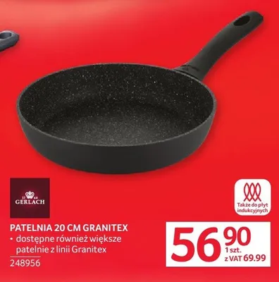 Patelnia 20cm Granitex GERLACH promocja w Selgros