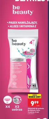 Maszynki do golenia Be Beauty Care 3 ostrza promocja w Biedronka