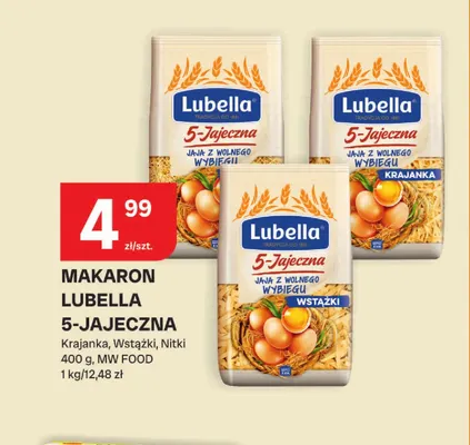 Makaron Lubella 5-jajeczna nitki promocja w Chorten