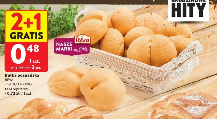Bułka poznańska Reva promocja w Intermarche