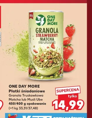 Płatki śniadaniowe Musli Ube One Day More promocja w Kaufland