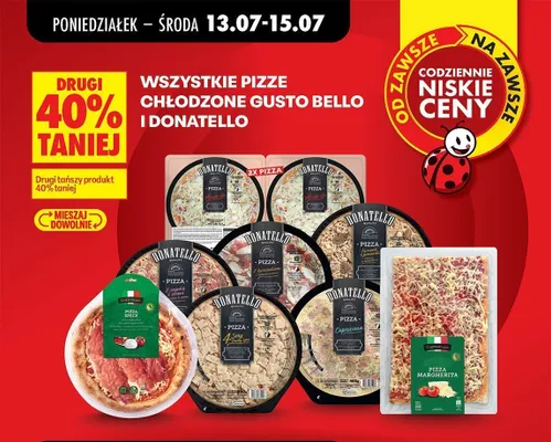 Pizze chłodzone Gusto Bello i Donatello promocja w Biedronka