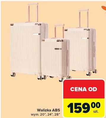 Walizka ABS 20" promocja w Carrefour