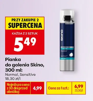 Pianka do golenia Normal promocja w Biedronka