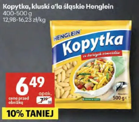 Kopytka, kluski a'la śląskie promocja w Delikatesy Centrum