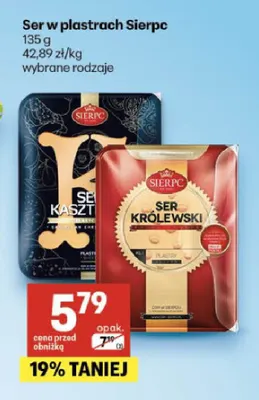 Ser w plastrach Sierpc Kasztelan promocja w Delikatesy Centrum