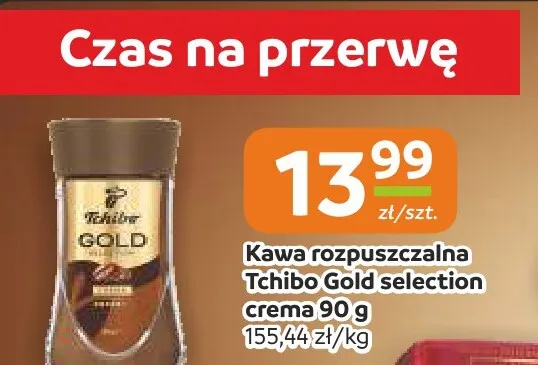 Kawa rozpuszczalna Tchibo Gold Selection Crema promocja w Gama