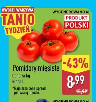 Pomidory mięsiste promocja w Aldi