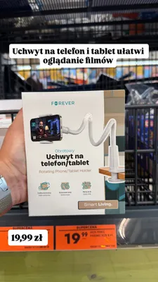 Obrotowy uchwyt na telefon/tablet Forever promocja w Biedronka
