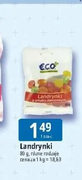 Landrynki ECO+ promocja w Leclerc
