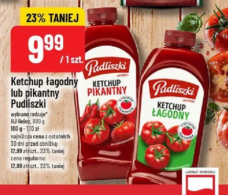 Ketchup pikantny Pudliszki promocja w POLOmarket