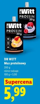 Mus proteinowy Dr Witt promocja w Lidl
