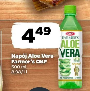 Napój Aloe Vera Farmer's OKF promocja w Netto