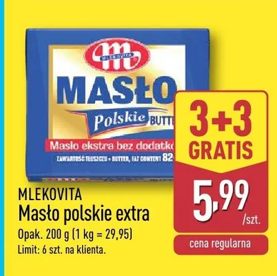 Masło polskie extra promocja w Aldi
