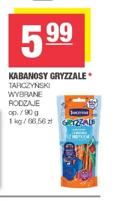 Kabanosy Gryzzale Tarczyński promocja w SPAR