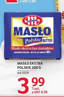 Masło ekstra Polskie Mlekovita promocja w Selgros