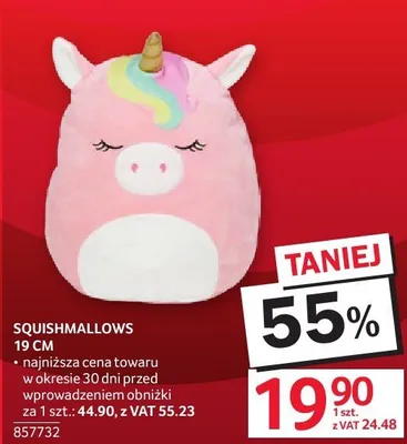 Maskotka Squishmallows 19 cm promocja w Selgros