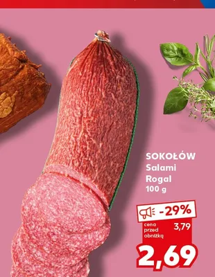 Salami Rogal Sokołów promocja w Kaufland